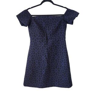 Maxmara Max&Co Black Floral Cocktail Dress Abito Dress Made in Italy US 8